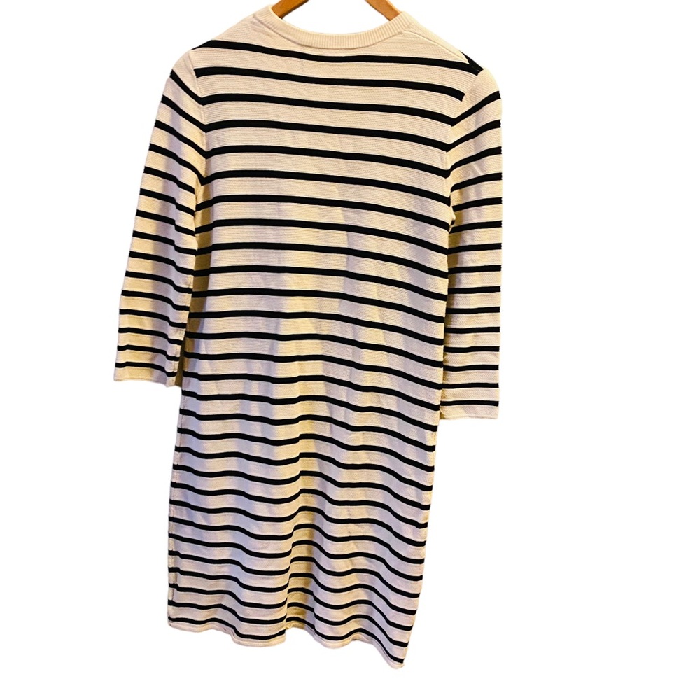 Theory Black and White Striped Dress - Picture 4 of 8